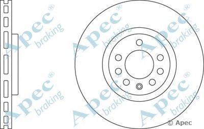 APEC BRAKING dsk2507 -  Тормозной диск